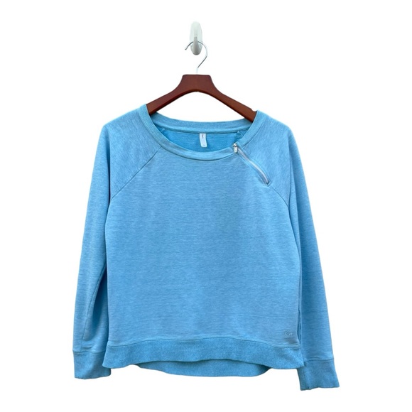 Gap Fit Women's Blue Crew Neck Turquoise Vintage Small - Picture 5 of 8